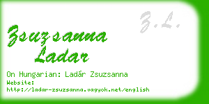 zsuzsanna ladar business card