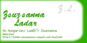 zsuzsanna ladar business card